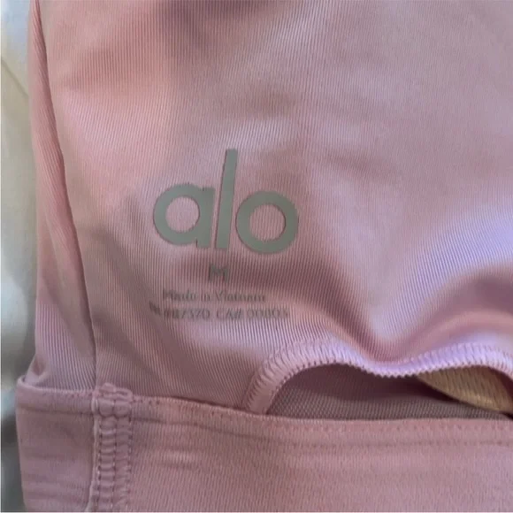 ALO Light Pink Activewear dress with built in shorts and bra. Soft and comfy! - Picture 7 of 11